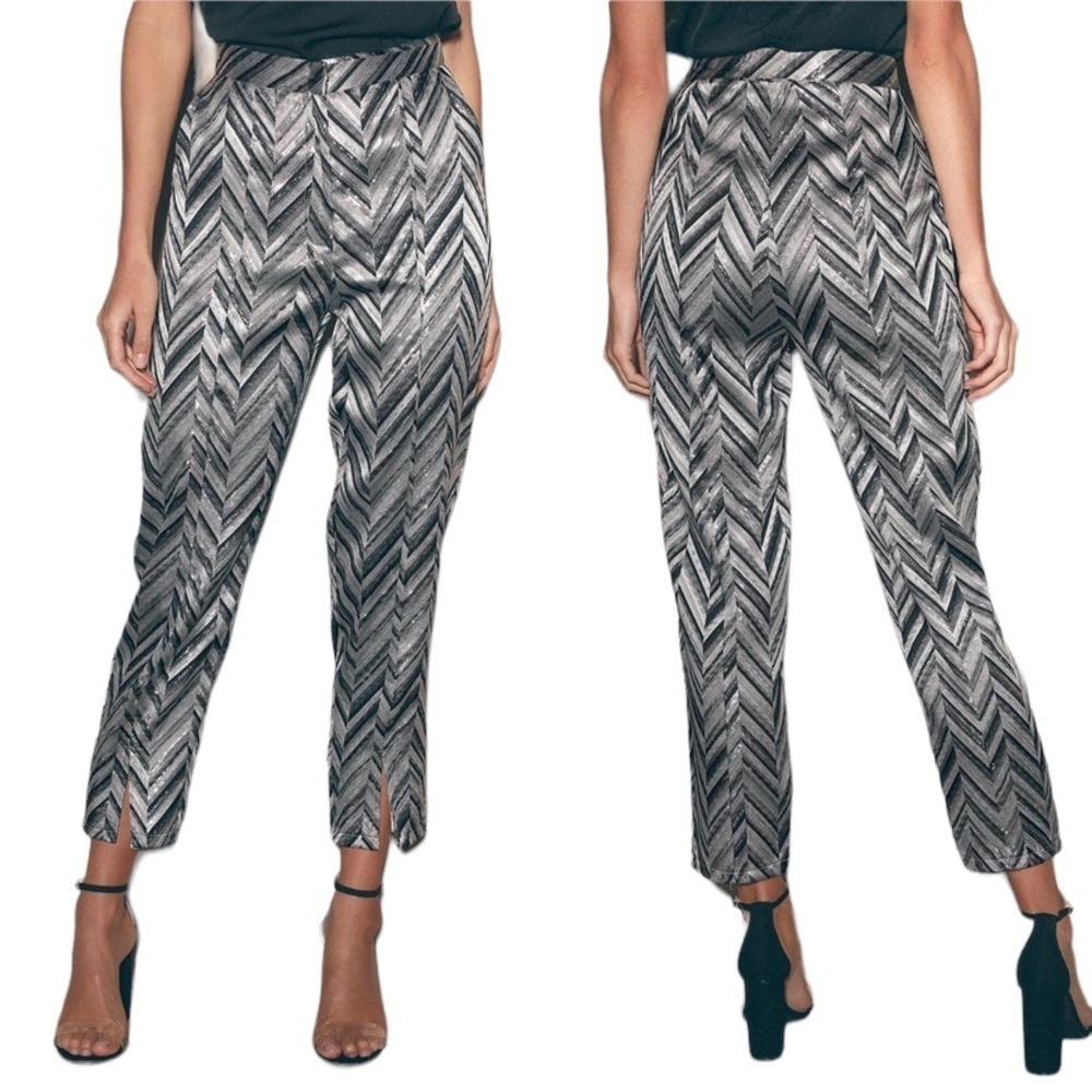 Lulu’s Creative Thinking Silver Multi Metallic Tr… - image 1